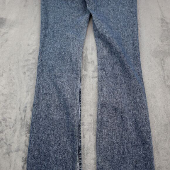 Calvin Klein Pants Womens 7 Blue Bootcut Low Rise Button Medium Wash Denim Jeans - Picture 14 of 16